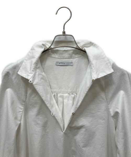 ETRE TOKYO（エトレトウキョウ）ETRE TOKYO (エトレトウキョウ) フレアスリーブスキッパーシャツ ホワイト サイズ:Fの古着・服飾アイテム