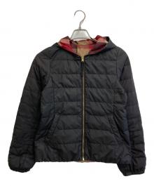 BLUE LABEL CRESTBRIDGE（ブルーレーベルクレストブリッジ）の古着「リバーシブルダウンジャケット」｜ブラック