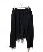 Y's BANG ON!ワイズバングオン！）の古着「Leyered patchwork-Pants」｜ブラック