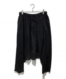 Y's BANG ON!（ワイズバングオン！）の古着「Leyered patchwork-Pants」｜ブラック