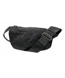 Y's（ワイズ）の古着「SEMI GLOSS SOFT LEATHER LEATHER BODY BAG」｜ブラック