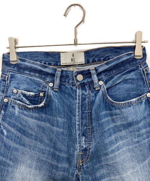 Curensology（カレンソロジー）Curensology (カレンソロジー) クラッシュ加工 デニムパンツ ブルー サイズ:36の古着・服飾アイテム