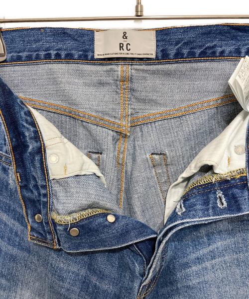 Curensology（カレンソロジー）Curensology (カレンソロジー) クラッシュ加工 デニムパンツ ブルー サイズ:36の古着・服飾アイテム