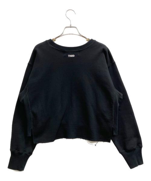 THIRD MAGAZINE（サードマガジン）THIRD MAGAZINE (サードマガジン) ロゴボクシースウェット ブラック サイズ:Freeの古着・服飾アイテム