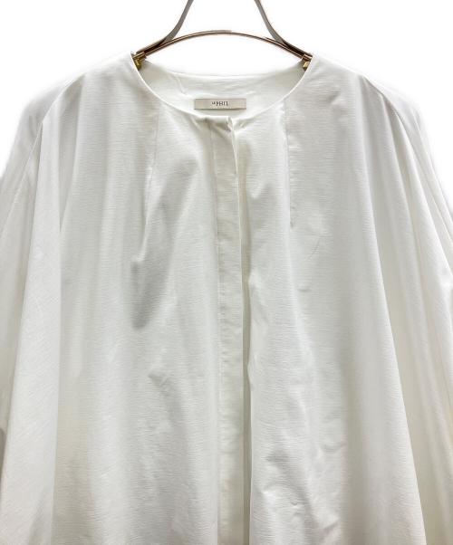 LE PHIL（ル フィル）LE PHIL (ル フィル) ハイゲージタフタジャージーノーカラーシャツ ホワイト サイズ:Freeの古着・服飾アイテム