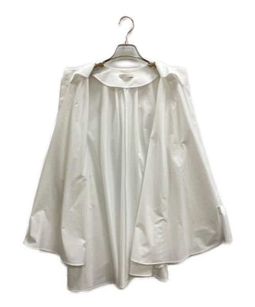LE PHIL（ル フィル）LE PHIL (ル フィル) ハイゲージタフタジャージーノーカラーシャツ ホワイト サイズ:Freeの古着・服飾アイテム