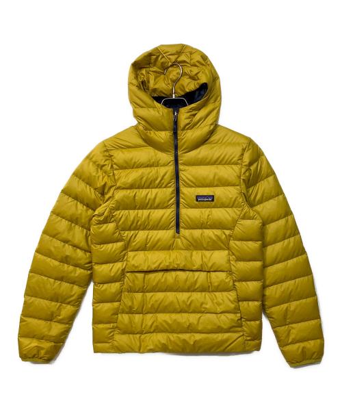Patagonia（パタゴニア）Patagonia (パタゴニア) ダウン セーター フーディ プルオーバー イエロー サイズ:SIZE XSの古着・服飾アイテム