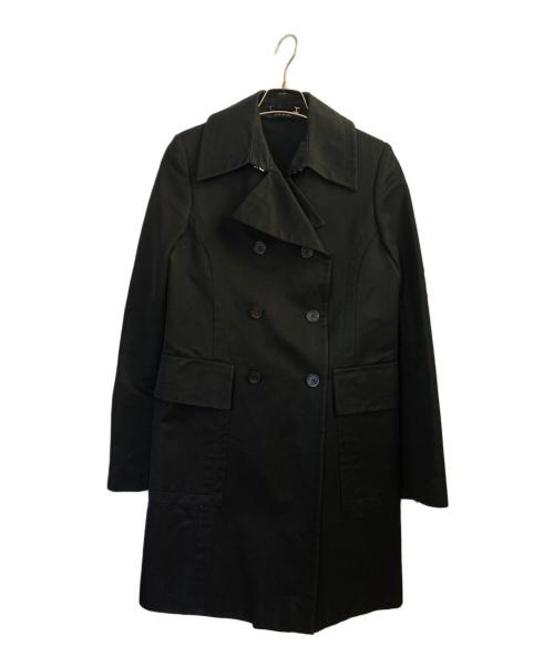 GUCCI（グッチ）GUCCI (グッチ) コットンダブルコート ブラック サイズ:38の古着・服飾アイテム