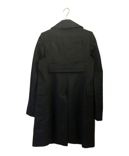 GUCCI（グッチ）GUCCI (グッチ) コットンダブルコート ブラック サイズ:38の古着・服飾アイテム
