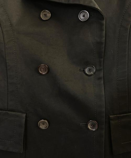 GUCCI（グッチ）GUCCI (グッチ) コットンダブルコート ブラック サイズ:38の古着・服飾アイテム