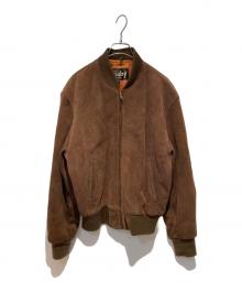 GERRY COSBY（ジェリー コスビー）の古着「レザーブルゾン」｜ブラウン