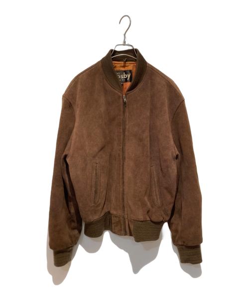 GERRY COSBY（ジェリー コスビー）Gerry Cosby (ジェリー コスビー) レザーブルゾン ブラウン サイズ:40の古着・服飾アイテム