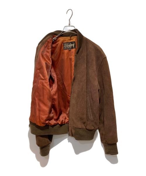 GERRY COSBY（ジェリー コスビー）Gerry Cosby (ジェリー コスビー) レザーブルゾン ブラウン サイズ:40の古着・服飾アイテム