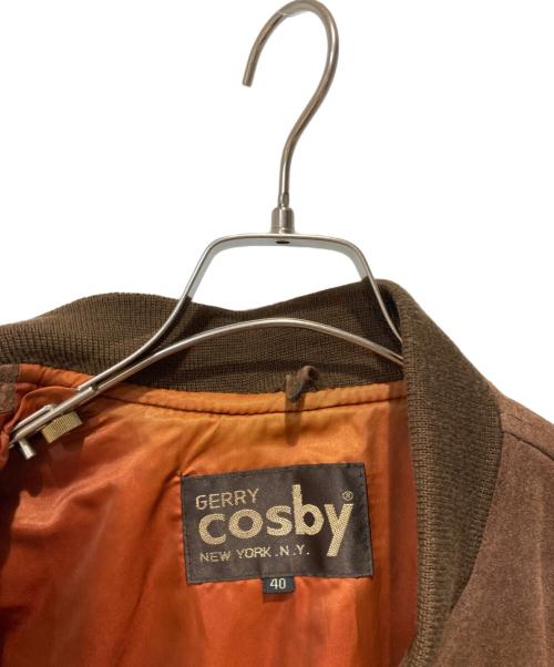 GERRY COSBY（ジェリー コスビー）Gerry Cosby (ジェリー コスビー) レザーブルゾン ブラウン サイズ:40の古着・服飾アイテム
