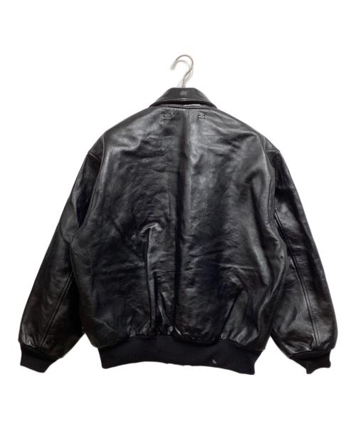 AVIREX7522（アビレックス7522）AVIREX7522 (アビレックス7522) カウレザージャケット ブラック サイズ:LARGEの古着・服飾アイテム