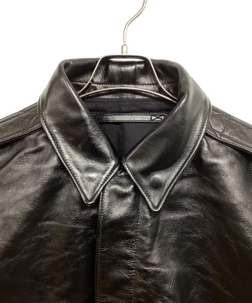 AVIREX7522（アビレックス7522）AVIREX7522 (アビレックス7522) カウレザージャケット ブラック サイズ:LARGEの古着・服飾アイテム