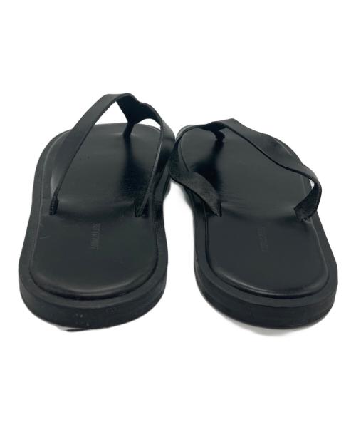 AURALEE（オーラリー）AURALEE (オーラリー) LEATHER TONG SANDALS ブラック サイズ:8の古着・服飾アイテム