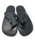 中古・古着 AURALEE (オーラリー) LEATHER TONG SANDALS ブラック サイズ:8：30000円