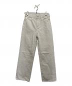 upper hightsアッパーハイツ）の古着「THE CECILIE BONE デニムパンツ」｜ホワイト