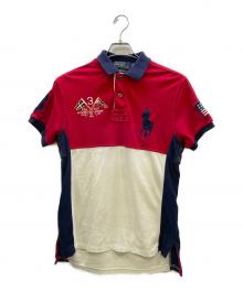 POLO RALPH LAUREN（ポロ・ラルフローレン）の古着「ビッグポニーポロシャツ」｜レッド
