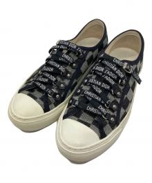 Christian Dior（クリスチャン ディオール）の古着「Walk'n'Dior チェックローカットスニーカー」｜ブラック