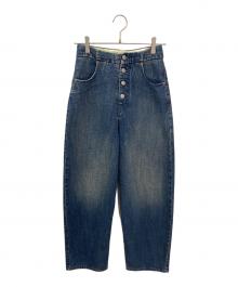 MM6 Maison Margiela（エムエムシックスメゾンマルジェラ）の古着「ボタンフライデニムパンツ」｜インディゴ