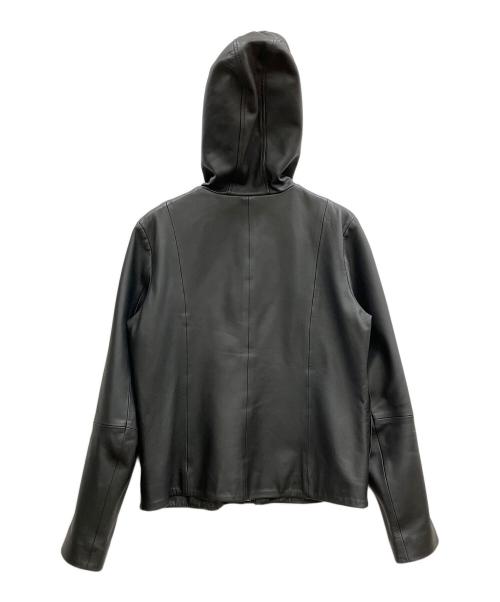 theory（セオリー）theory (セオリー) フード付 レザージャケット ブラック サイズ:Sの古着・服飾アイテム