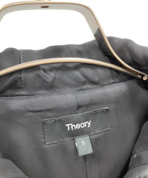 theory（セオリー）theory (セオリー) フード付 レザージャケット ブラック サイズ:Sの古着・服飾アイテム