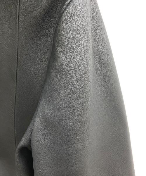 theory（セオリー）theory (セオリー) フード付 レザージャケット ブラック サイズ:Sの古着・服飾アイテム