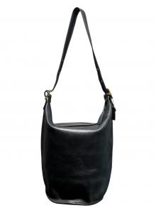 VINTAGE COACH（ヴィンテージ コーチ）の古着「ダッフルサック/DUFFLE SAC/9085」｜ブラック×ゴールド金具