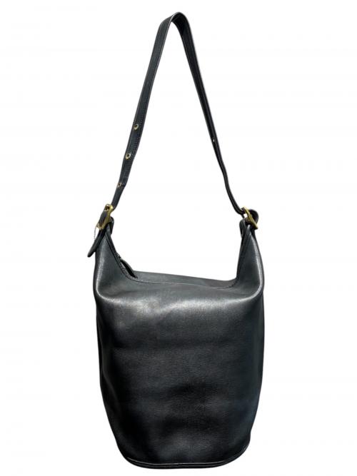 VINTAGE COACH（ヴィンテージ コーチ）VINTAGE COACH (ヴィンテージ コーチ) ダッフルサック/DUFFLE SAC/9085 ブラック×ゴールド金具 サイズ:-の古着・服飾アイテム