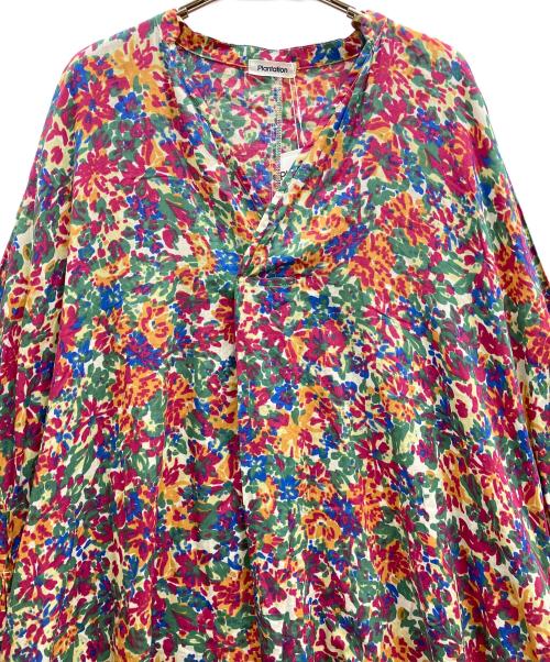 plantation（プランテーション）plantation (プランテーション) HANATABAプリント ワンピース マルチカラー サイズ:2の古着・服飾アイテム