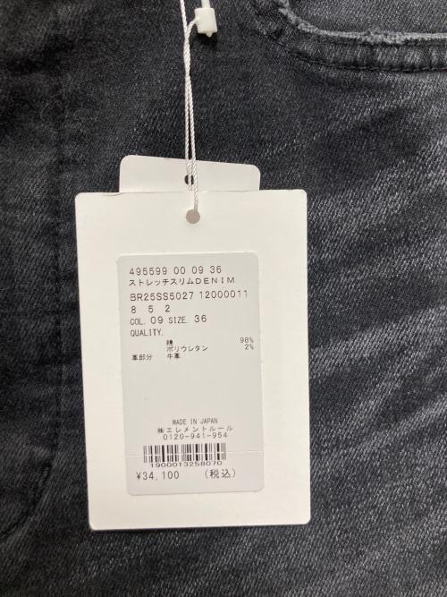 BRILL（ブリル）BRILL (ブリル) ストレッチスリムデニムパンツ ブラック サイズ:36 未使用品の古着・服飾アイテム