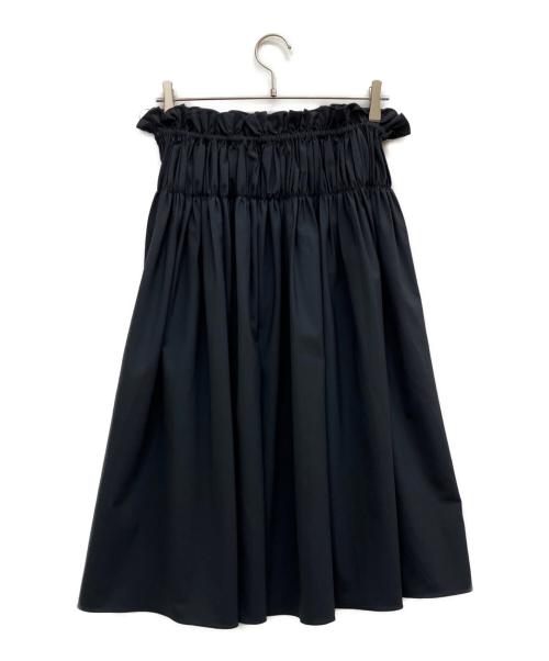 JIL SANDER（ジルサンダー）JIL SANDER (ジルサンダー) ギャザースカート ネイビー サイズ:SIZE34の古着・服飾アイテム