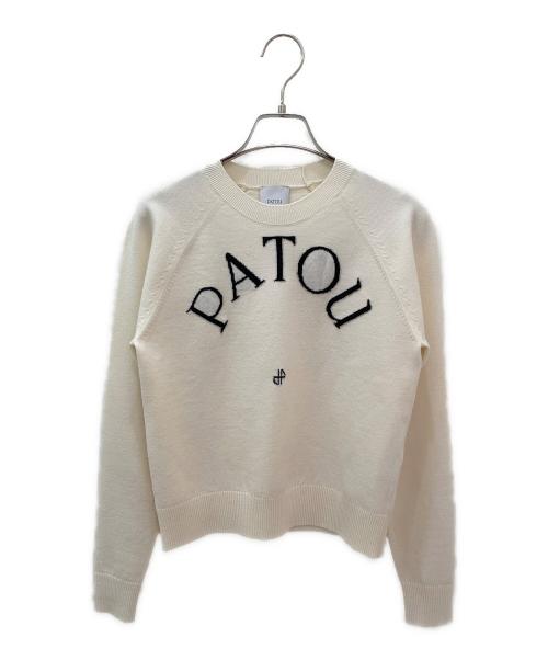 patou（パトゥ）patou (パトゥ) ウールブレンドセーター オフホワイト サイズ:Sの古着・服飾アイテム