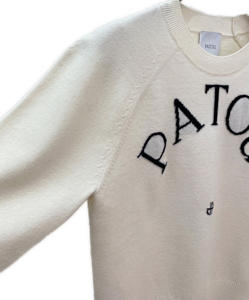 patou（パトゥ）patou (パトゥ) ウールブレンドセーター オフホワイト サイズ:Sの古着・服飾アイテム