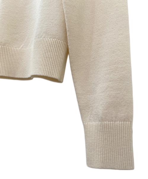 patou（パトゥ）patou (パトゥ) ウールブレンドセーター オフホワイト サイズ:Sの古着・服飾アイテム