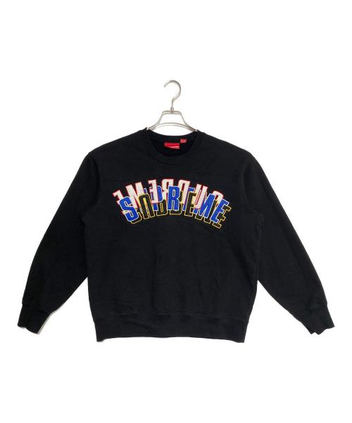 SUPREME（シュプリーム）SUPREME (シュプリーム) Stacked Crewneck ブラック サイズ:Sの古着・服飾アイテム
