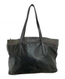 JIMMY CHOO（ジミーチュウ）の古着「PIMLICO ミニスタッズ トートバッグ」｜ブラック