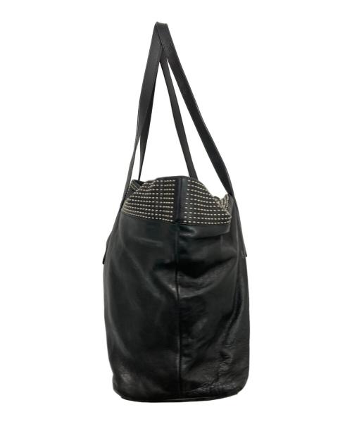 JIMMY CHOO（ジミーチュウ）JIMMY CHOO (ジミーチュウ) PIMLICO ミニスタッズ トートバッグ ブラックの古着・服飾アイテム