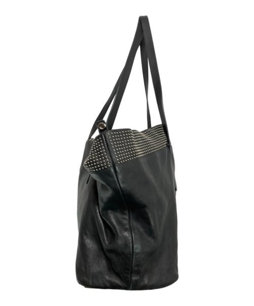 JIMMY CHOO（ジミーチュウ）JIMMY CHOO (ジミーチュウ) PIMLICO ミニスタッズ トートバッグ ブラックの古着・服飾アイテム