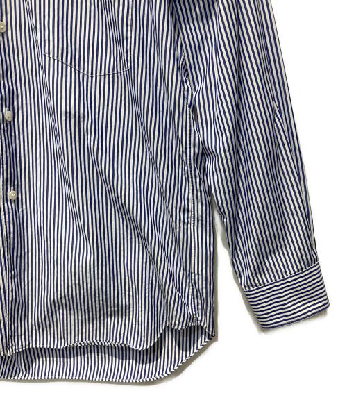 PLAY COMME des GARCONS（プレイコムデギャルソン）PLAY COMME des GARCONS (プレイコムデギャルソン) ストライプシャツ ブルー サイズ:Mの古着・服飾アイテム