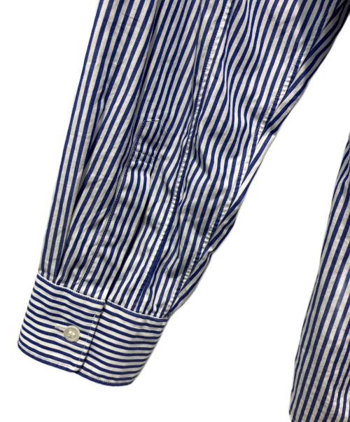 PLAY COMME des GARCONS（プレイコムデギャルソン）PLAY COMME des GARCONS (プレイコムデギャルソン) ストライプシャツ ブルー サイズ:Mの古着・服飾アイテム