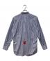 PLAY COMME des GARCONS (プレイコムデギャルソン) ストライプシャツ ブルー サイズ:M：14000円