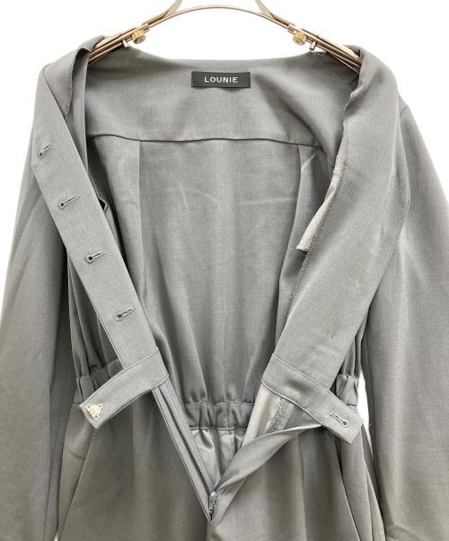 LOUNIE（ルーニー）LOUNIE (ルーニー) 強撚ツイルストレッチコンビネゾン グレー サイズ:36の古着・服飾アイテム