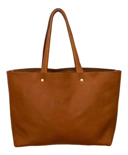 SLOW（スロウ）SLOW (スロウ) BEAMS (ビームス) 別注 TOTE レザートートバッグ ブラウンの古着・服飾アイテム
