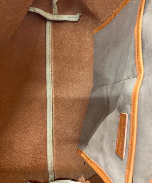SLOW（スロウ）SLOW (スロウ) BEAMS (ビームス) 別注 TOTE レザートートバッグ ブラウンの古着・服飾アイテム