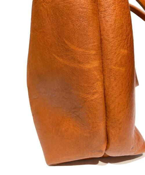 SLOW（スロウ）SLOW (スロウ) BEAMS (ビームス) 別注 TOTE レザートートバッグ ブラウンの古着・服飾アイテム