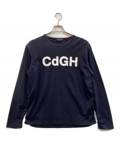 CdGHロゴパッカリングカットソー メンズ ネイビー S HQ-T019 中古・古着通販】COMME des GARCONS HOMME (コムデギャルソン オム