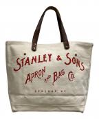 STANLEY & SONSスタンレー＆サンズ）の古着「STANDARD LOGO TOTE(L)」｜アイボリー